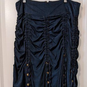 Cordelia - Size L - Dark Blue Jean Skirt
